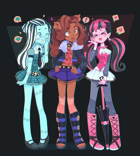 monster high fan art|monster high character pictures.